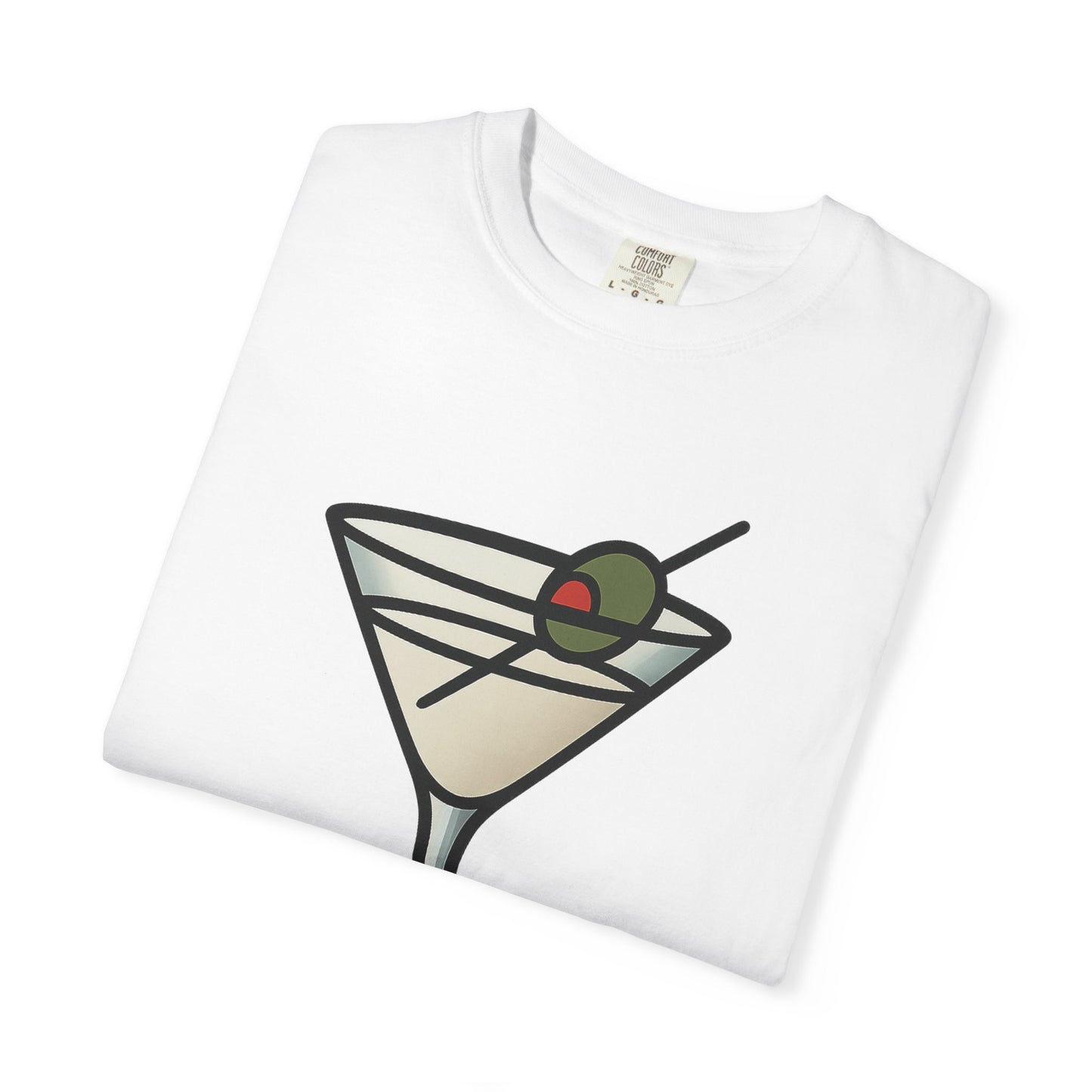 Classic Martini Glass Tee – Comfort Colors Unisex Garment-Dyed T-Shirt