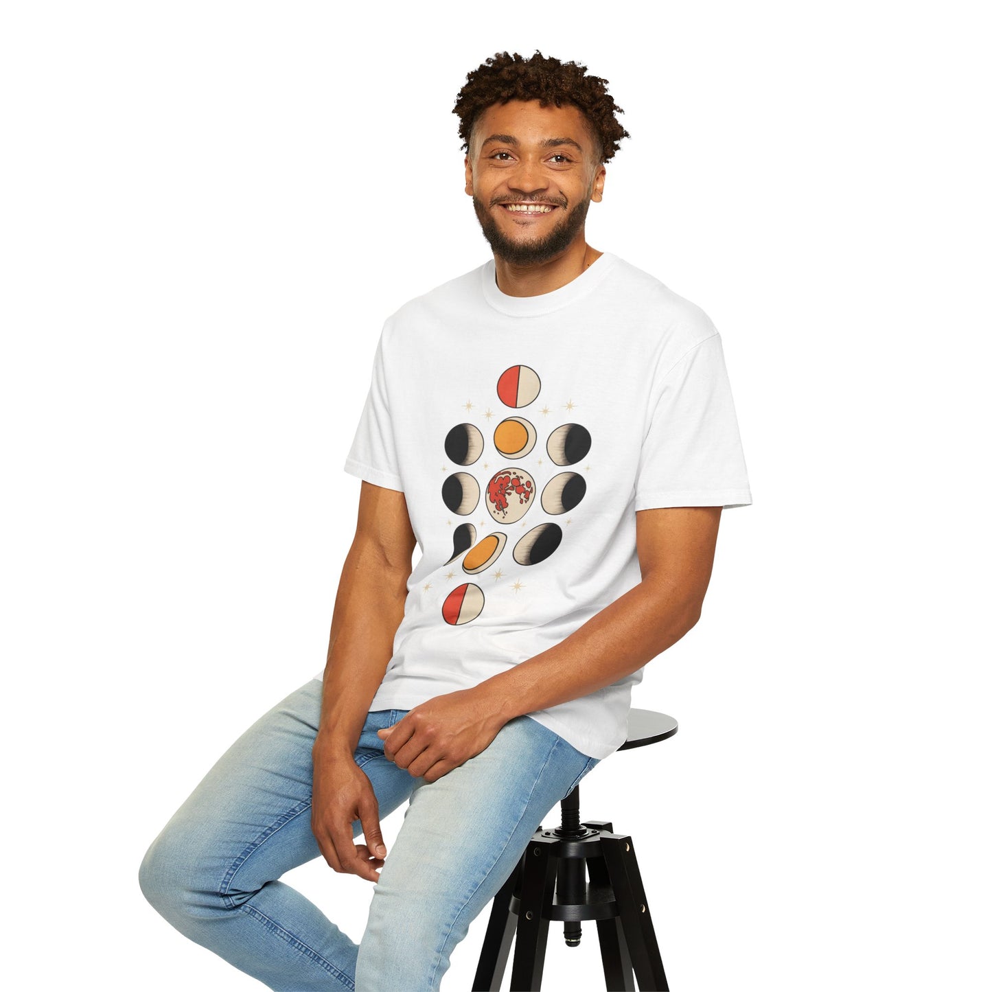 Lunar Phases Tee – Vintage Moon Cycle Graphic Shirt