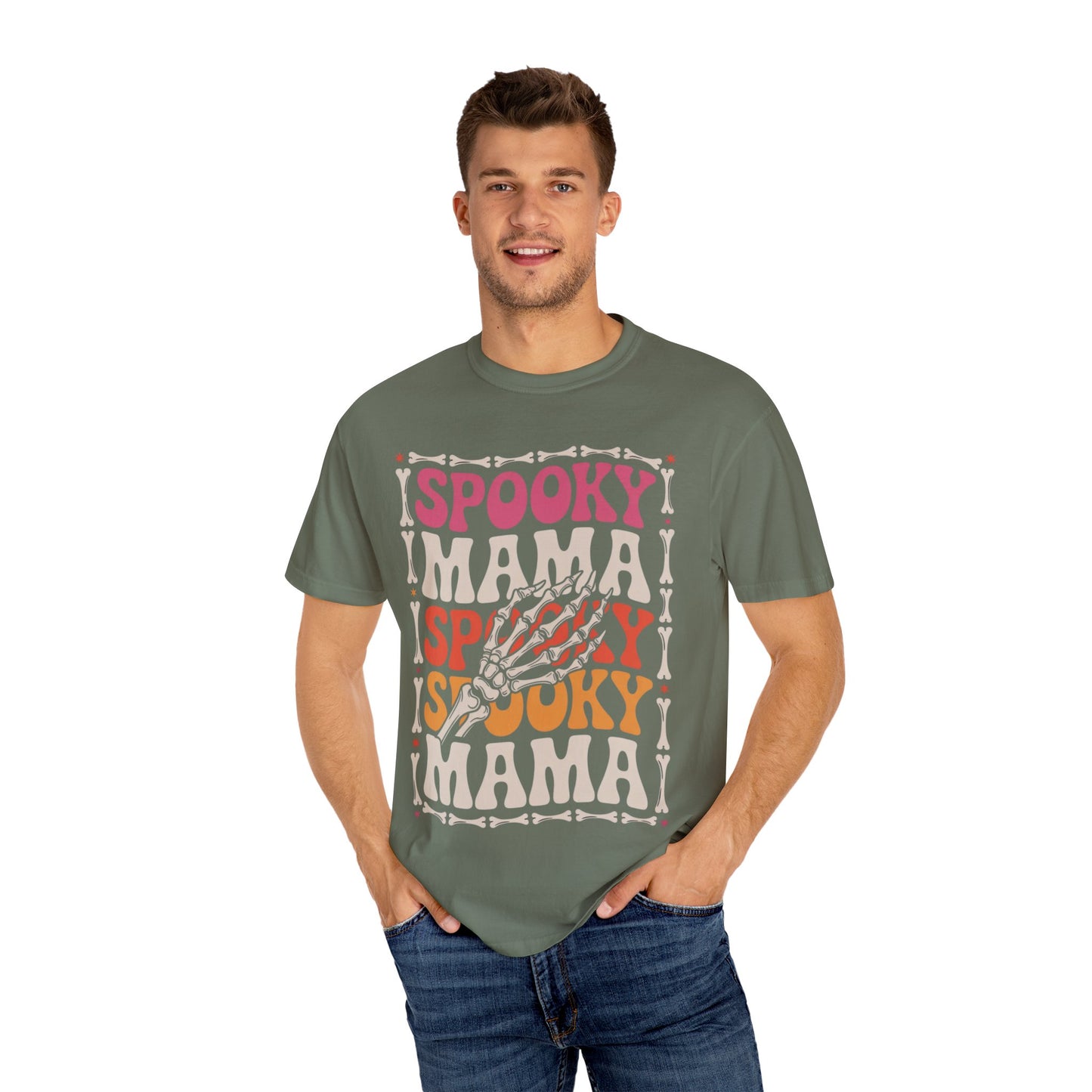 Spooky Mama Tee – Retro Halloween Skeleton Shirt