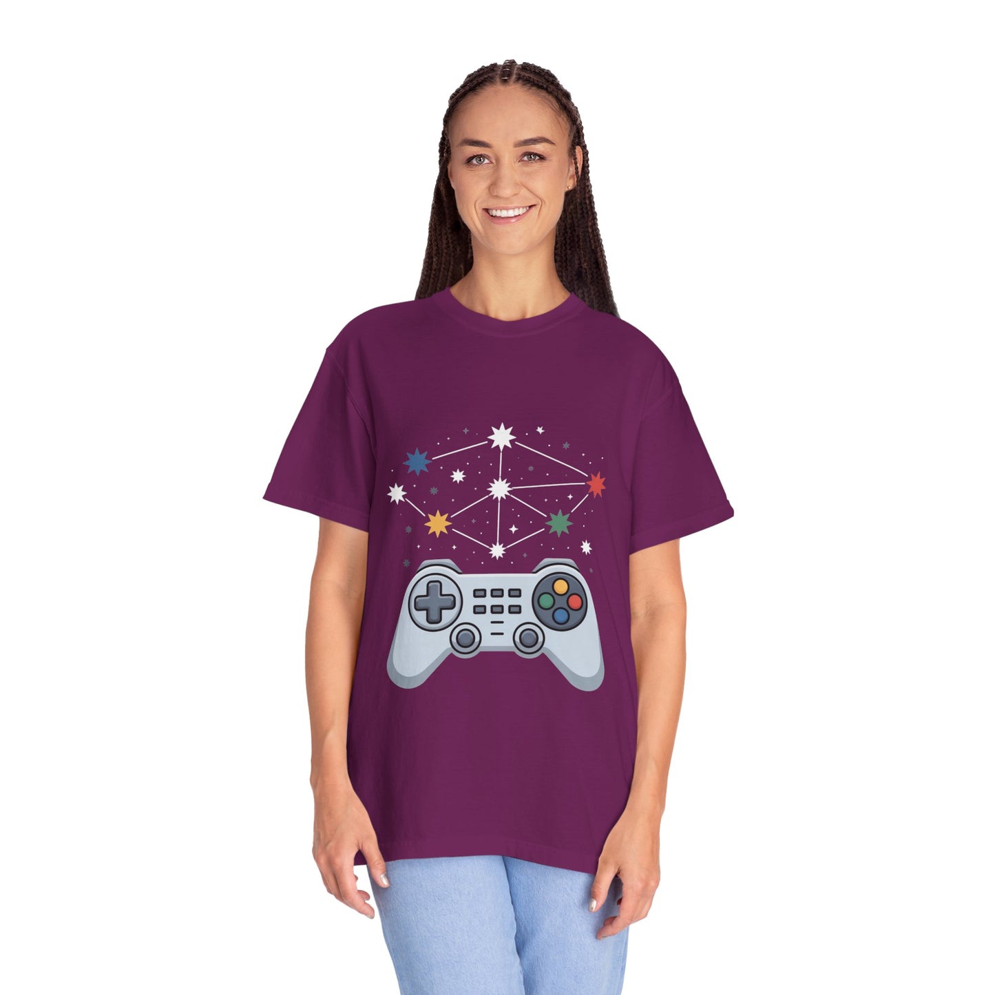 Game Galaxy Tee – Cosmic Gaming Controller Comfort Colors T-Shirt
