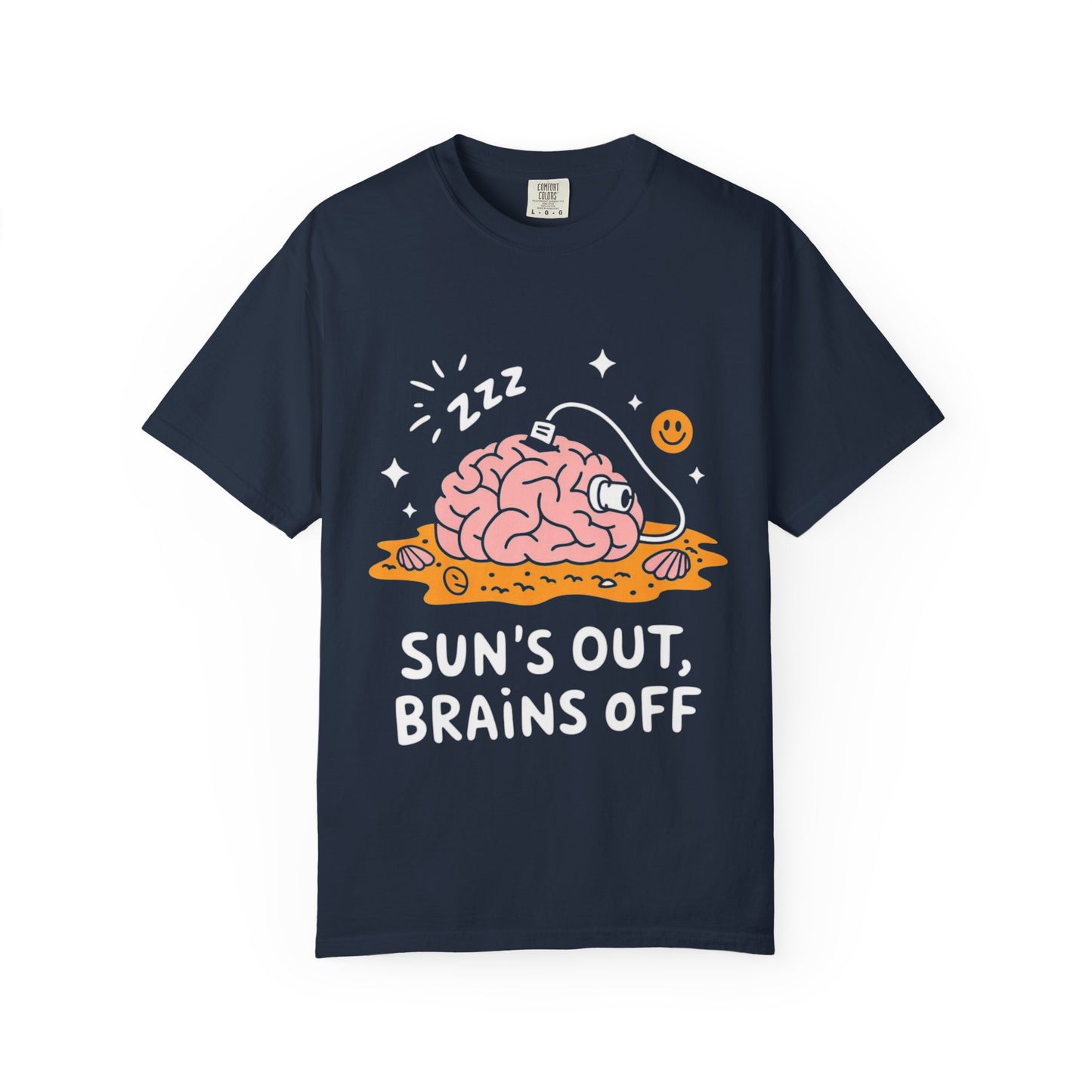 Sun’s Out, Brains Off Tee – Funny Summer Beach Brain Shirt