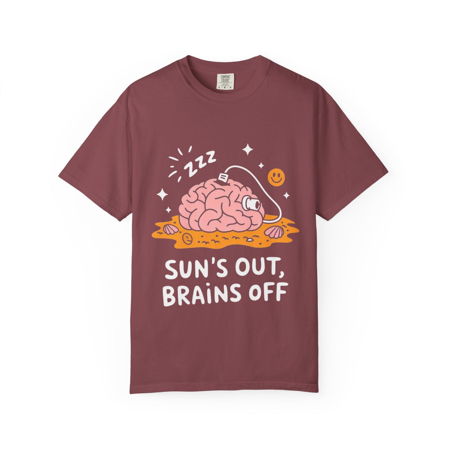 Sun’s Out, Brains Off Tee – Funny Summer Beach Brain Shirt