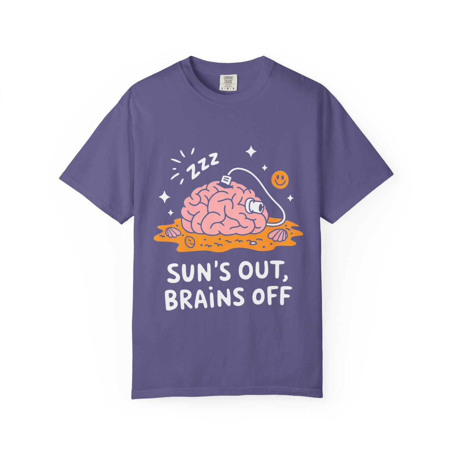 Sun’s Out, Brains Off Tee – Funny Summer Beach Brain Shirt