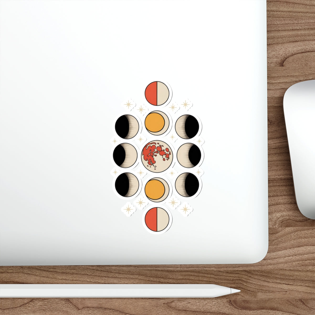 Lunar Phases Sticker – Die-Cut Vinyl Sticker