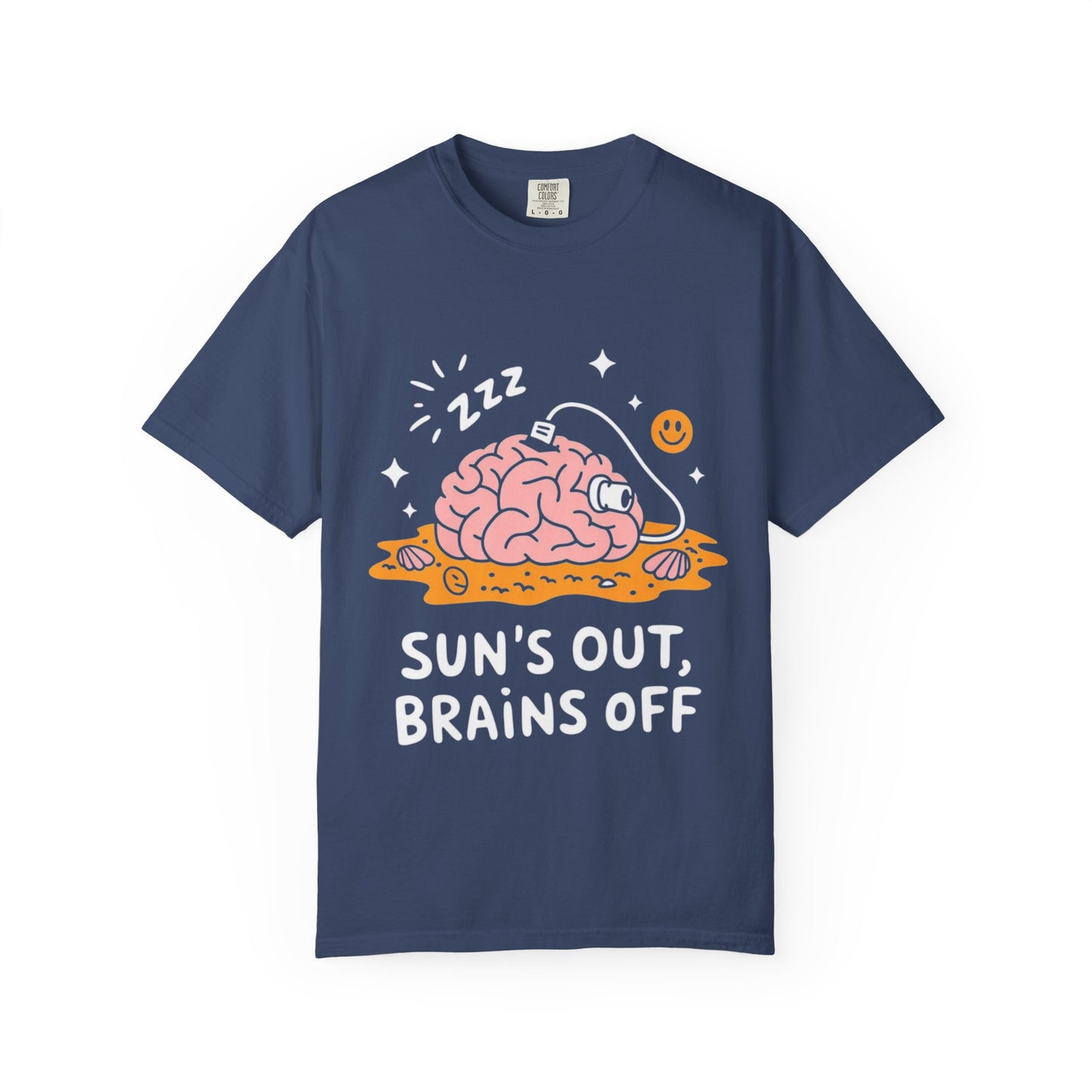 Sun’s Out, Brains Off Tee – Funny Summer Beach Brain Shirt