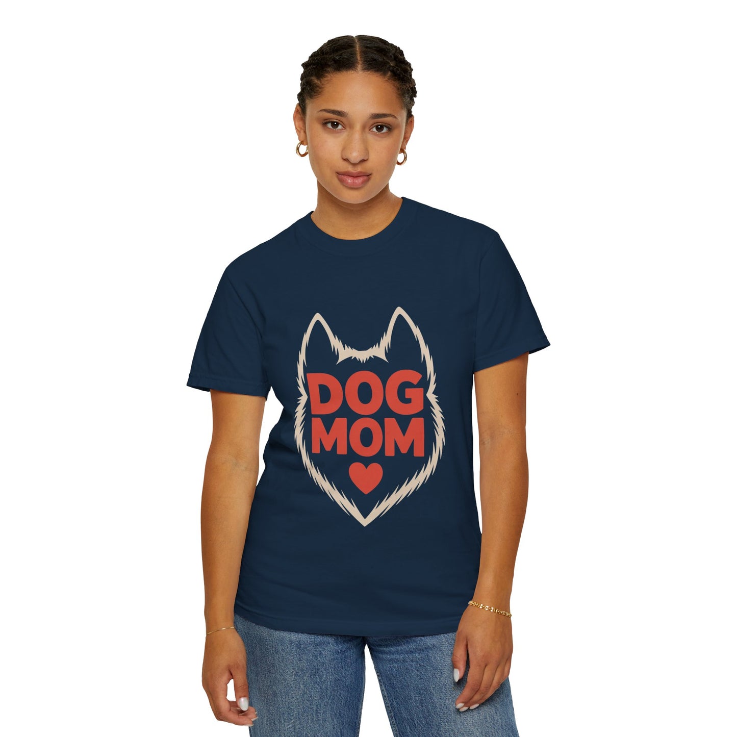 Dog Mom Heart Tee – Minimal Pet Parent Shirt