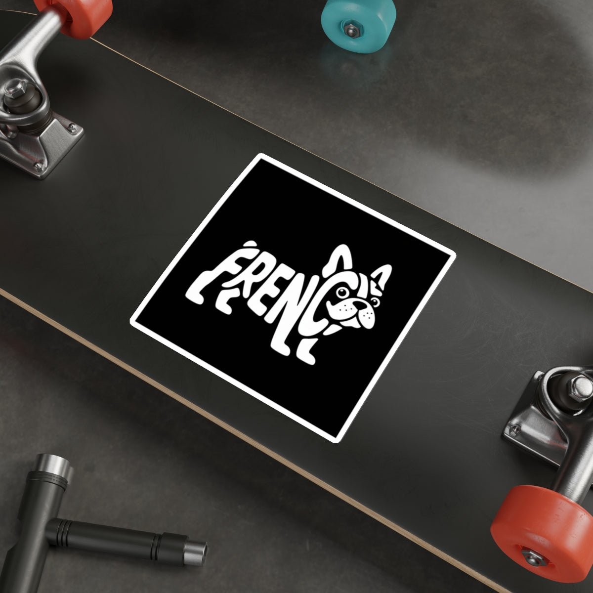 Frenchie Silhouette Sticker – Die-Cut Vinyl Sticker