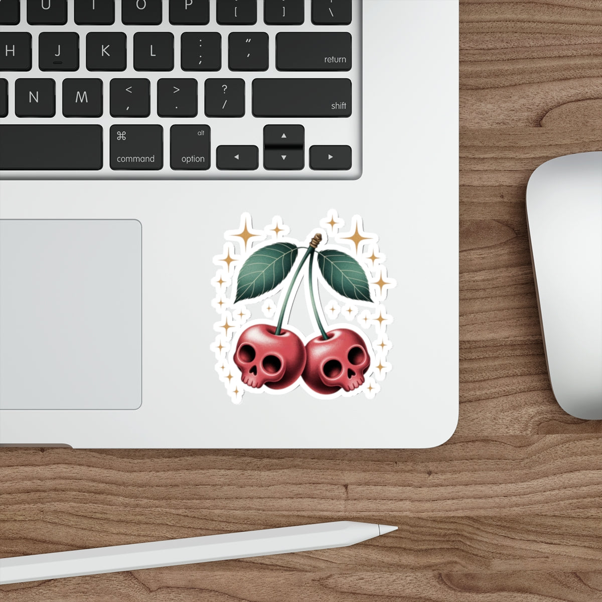 Cherry Skulls Sticker – Die-Cut Vinyl Sticker