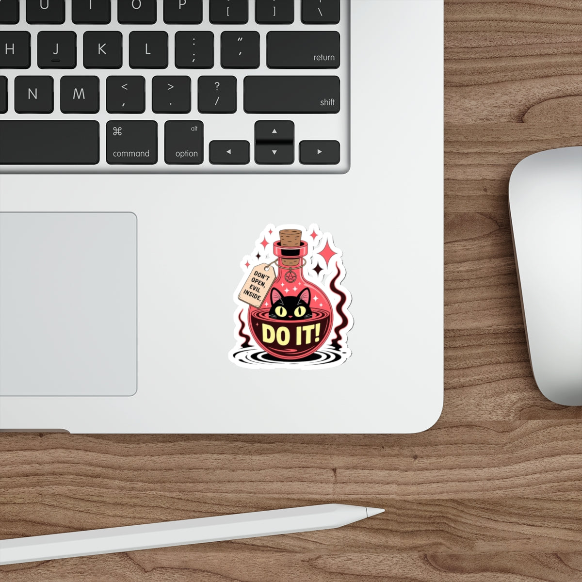 Evil Cat Potion Sticker – Die-Cut Vinyl Sticker