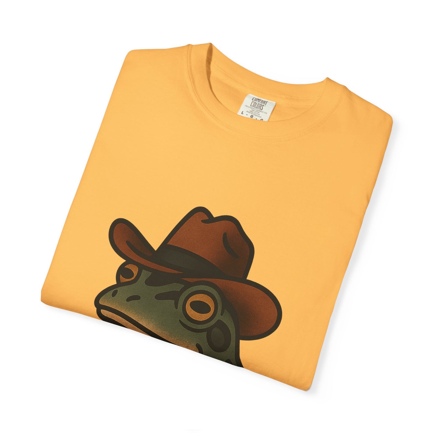 Cowboy Frog Tattoo Tee – Comfort Colors Unisex Garment-Dyed T-Shirt