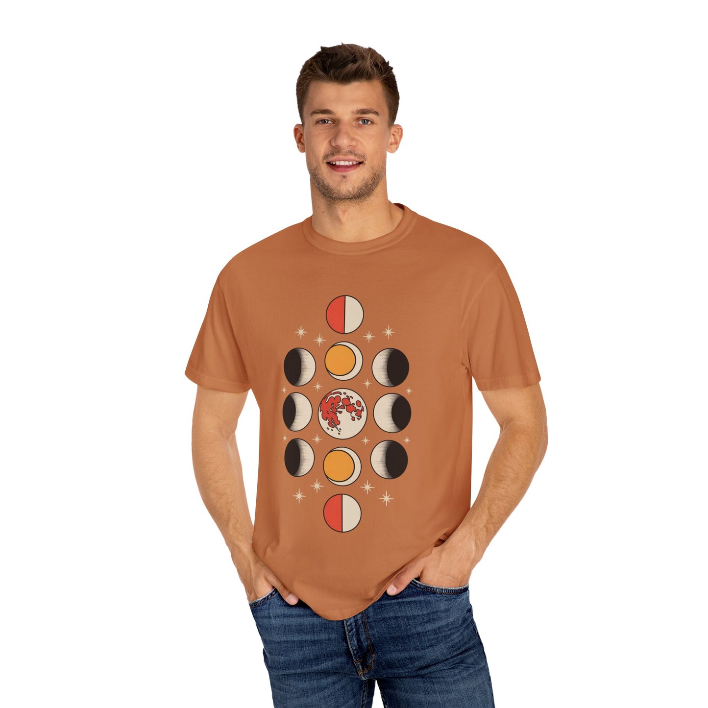 Lunar Phases Tee – Vintage Moon Cycle Graphic Shirt
