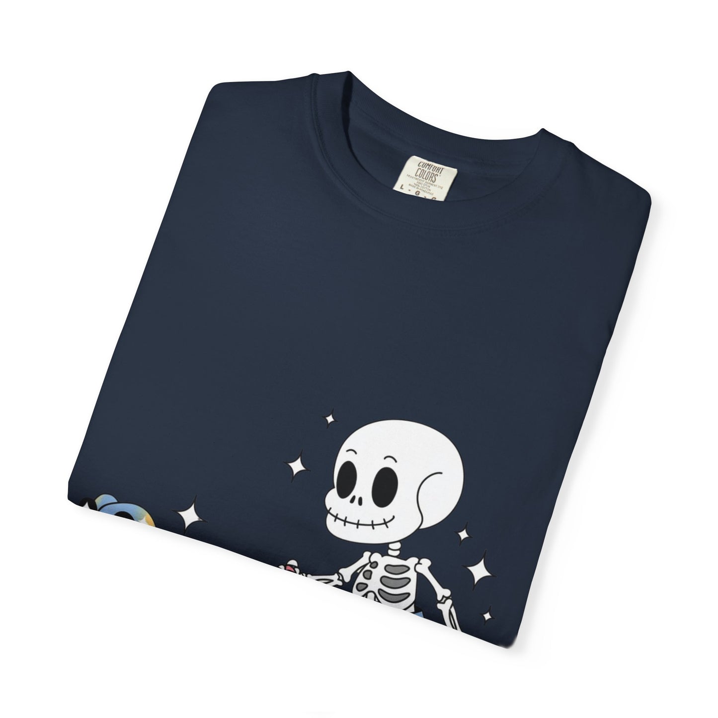Dino Walk Tee – Skeleton Walking Rainbow Dinosaur Shirt