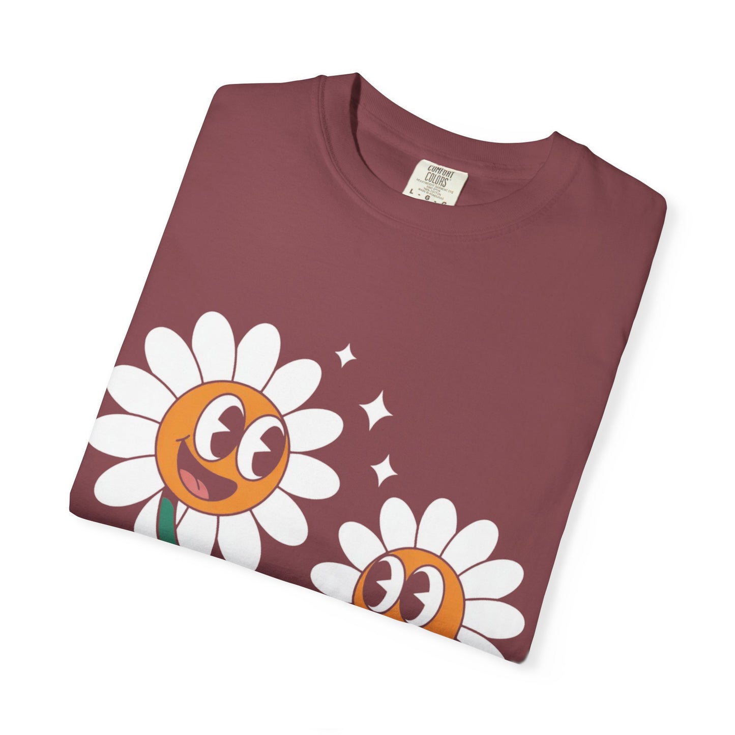 Flower Friends Tee – Retro Cartoon Daisy T-Shirt
