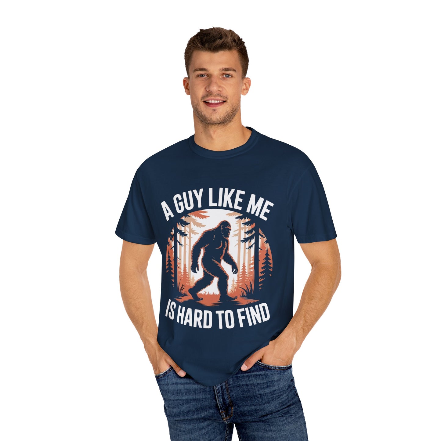 Bigfoot in the Woods Tee – Funny Sasquatch Dating Shirt