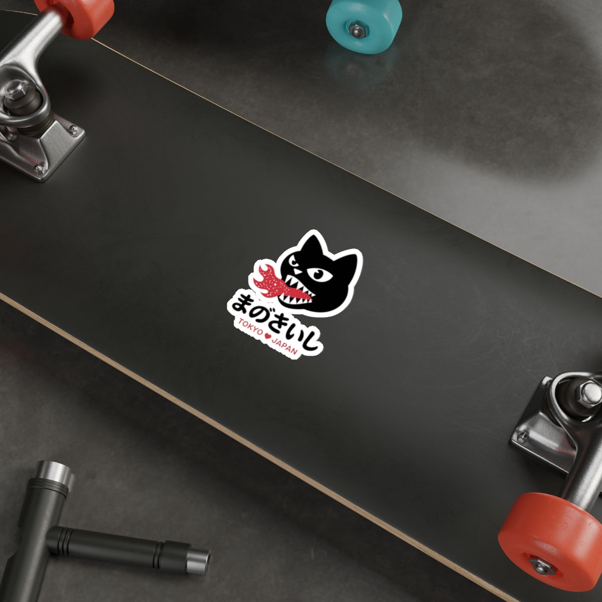 Tokyo Fire Cat Sticker – Die-Cut Vinyl Sticker