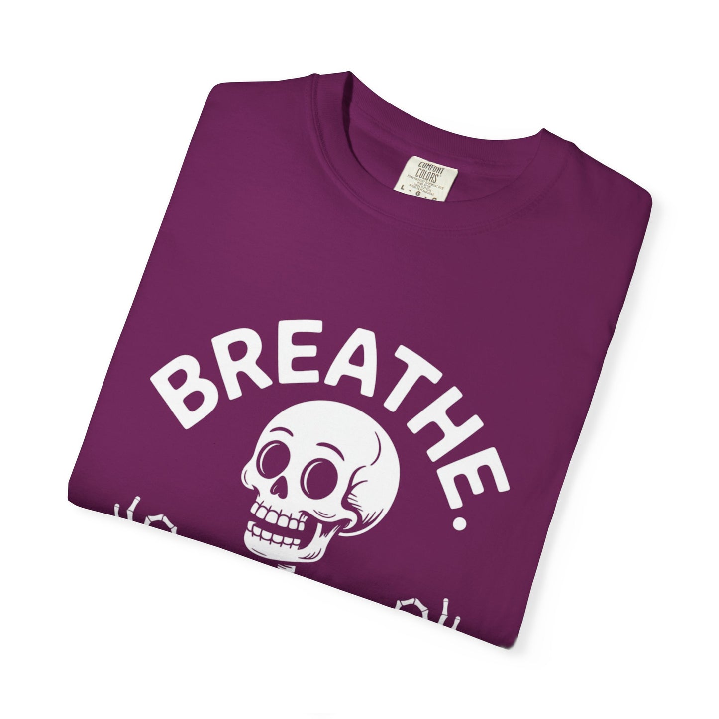 Breathe Skeleton Yoga Tee – Meditating Bones Shirt