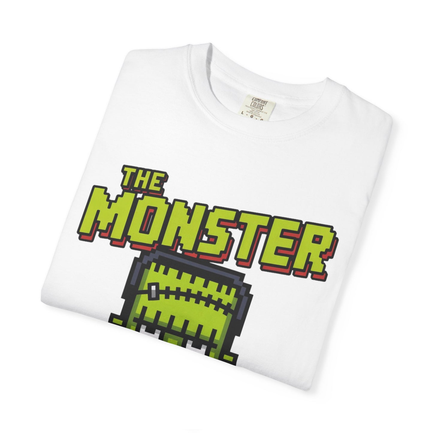The Monster Pixel Art Tee – Retro Frankenstein Gaming Shirt