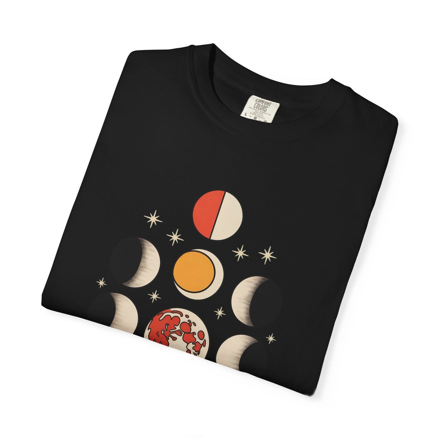 Lunar Phases Tee – Vintage Moon Cycle Graphic Shirt