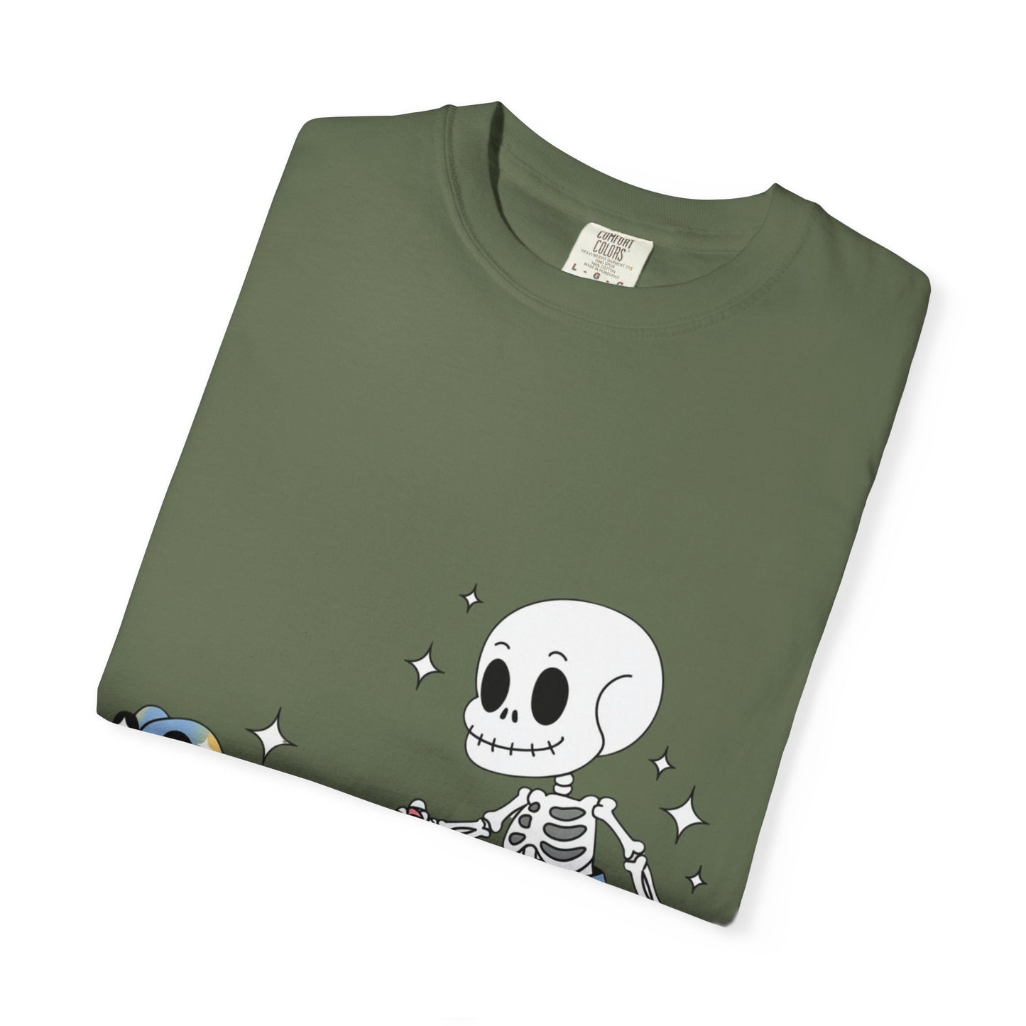 Dino Walk Tee – Skeleton Walking Rainbow Dinosaur Shirt