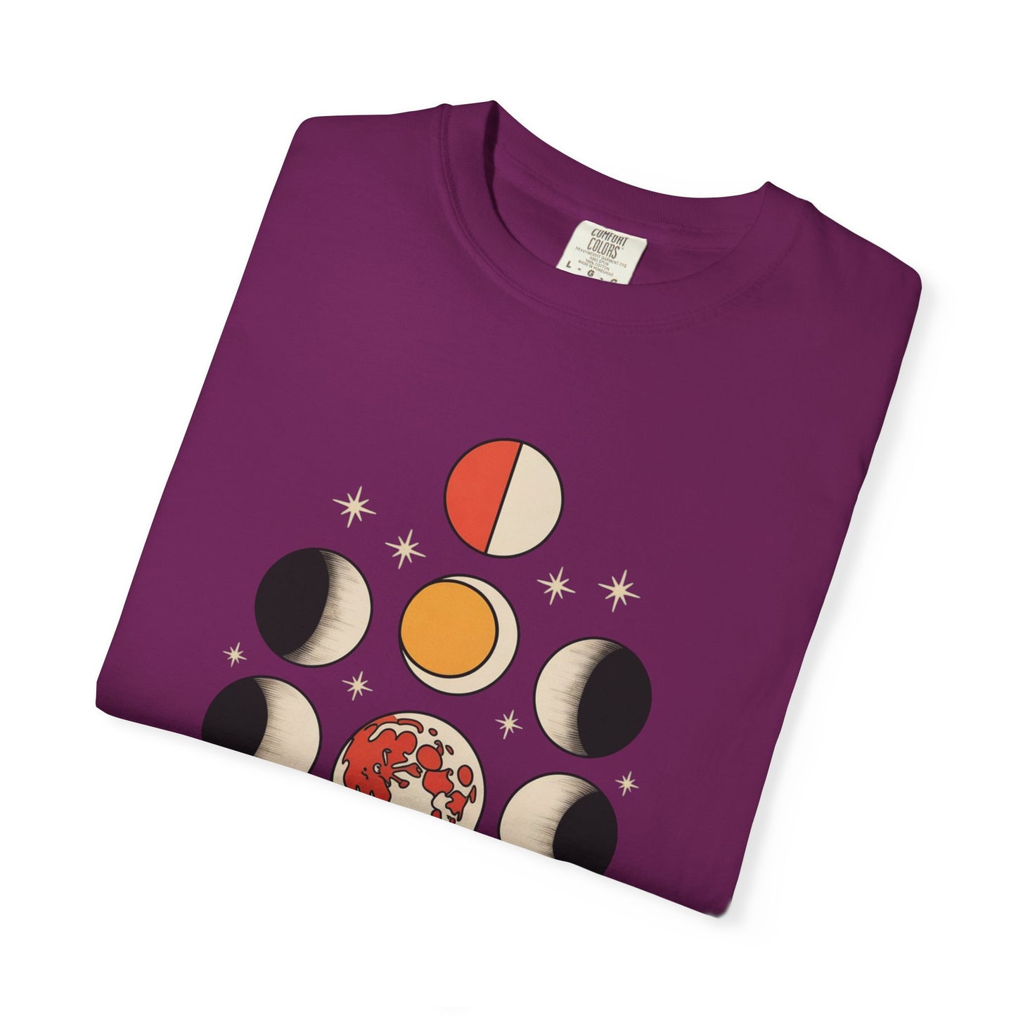 Lunar Phases Tee – Vintage Moon Cycle Graphic Shirt