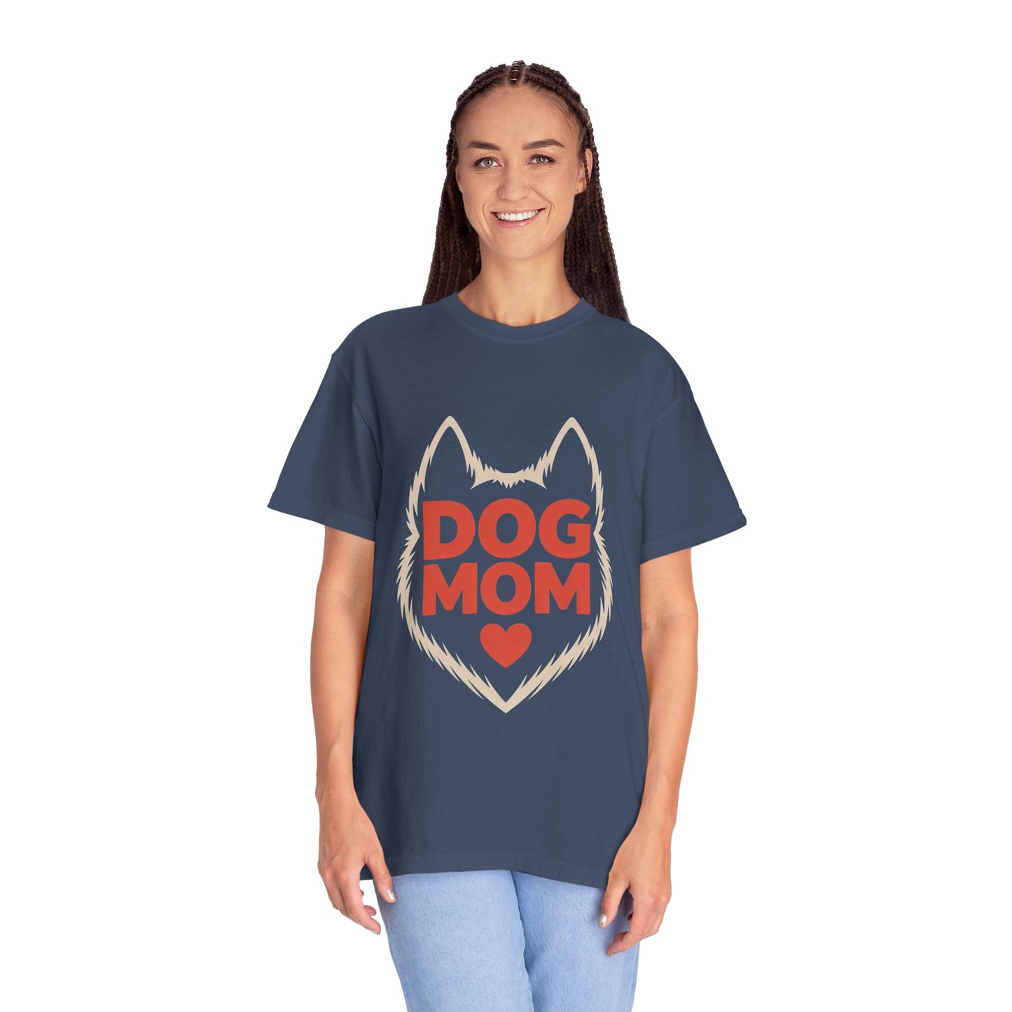 Dog Mom Heart Tee – Minimal Pet Parent Shirt