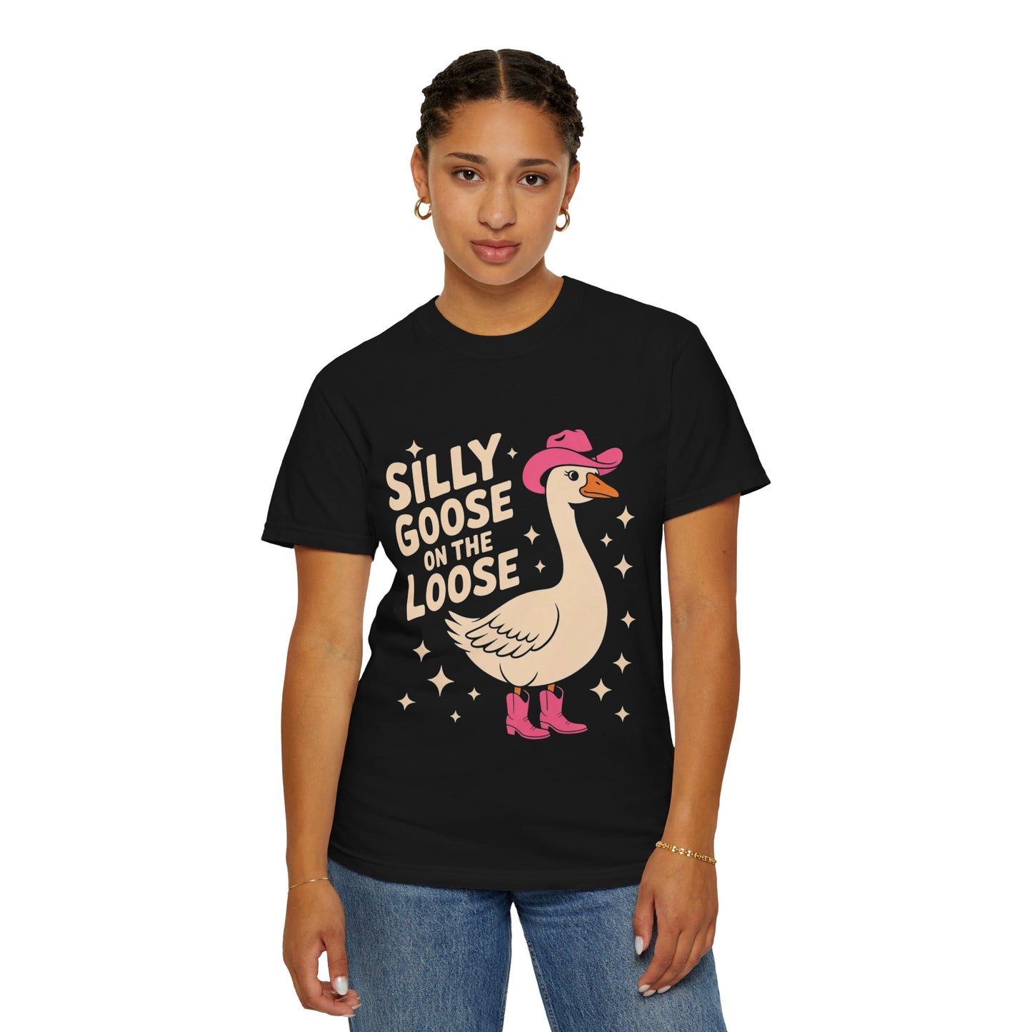 Silly Goose on the Loose Tee – Funny Cowboy Comfort Colors T-Shirt
