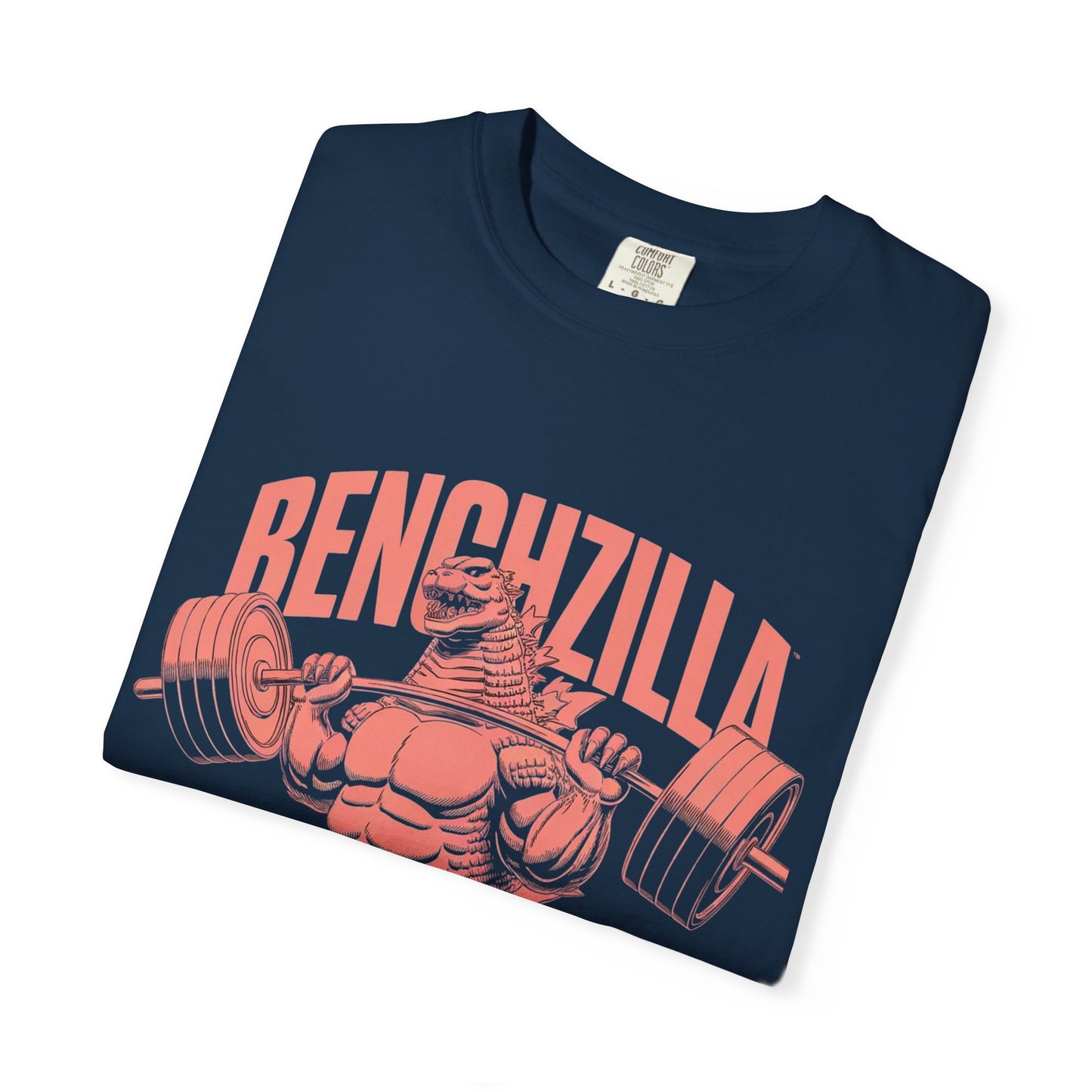 Benchzilla Gym Tee – Godzilla Lifting Parody Shirt