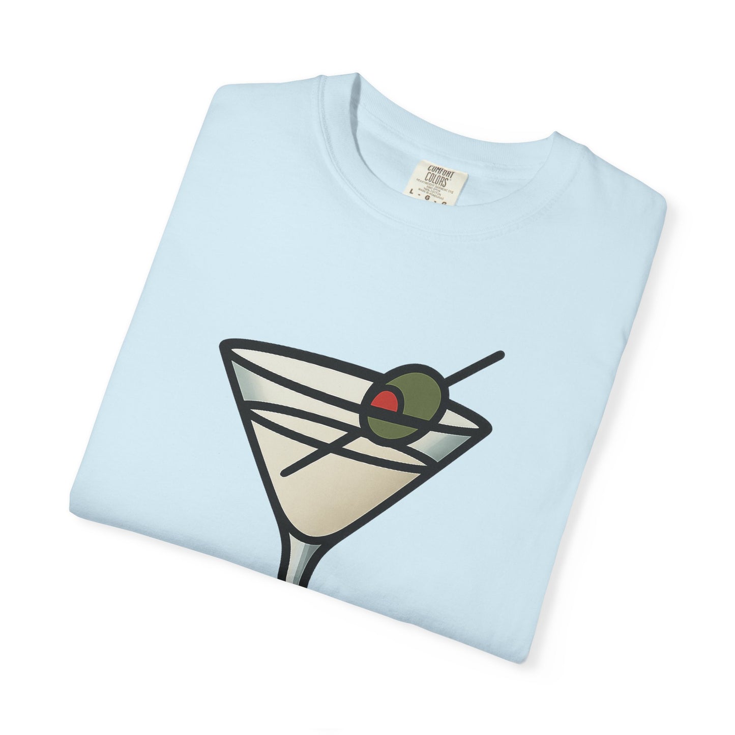 Classic Martini Glass Tee – Comfort Colors Unisex Garment-Dyed T-Shirt