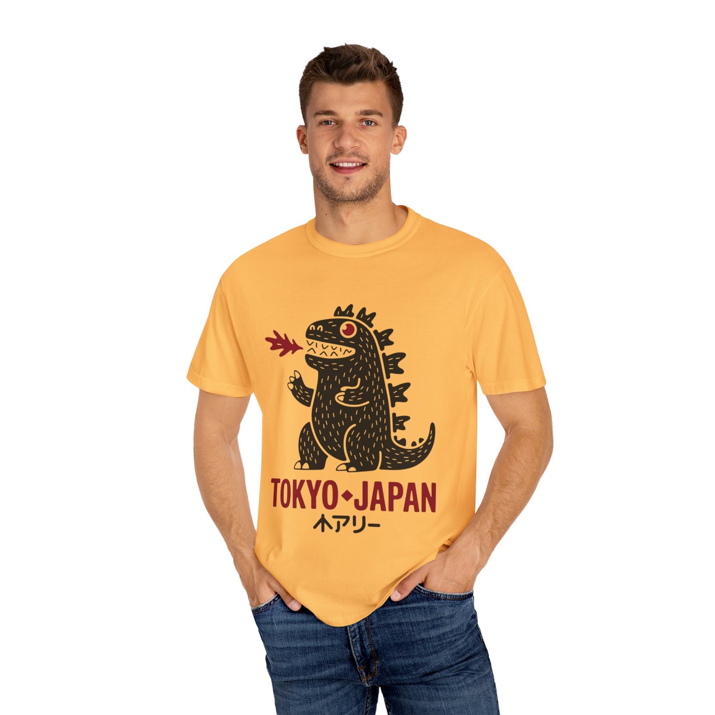 Tokyo Kaiju Tee – Cute Fire-Breathing Monster Graphic Shirt