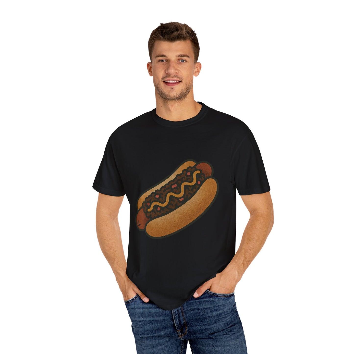 Chili Dog Tattoo Tee – Comfort Colors Unisex Garment-Dyed T-Shirt