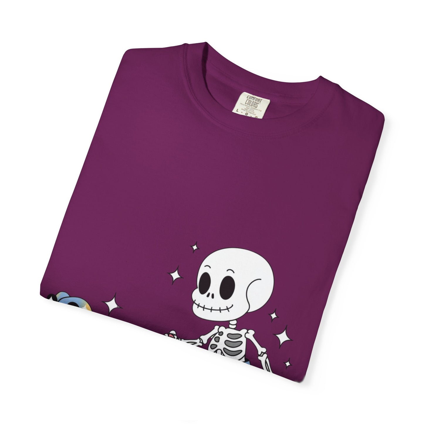 Dino Walk Tee – Skeleton Walking Rainbow Dinosaur Shirt