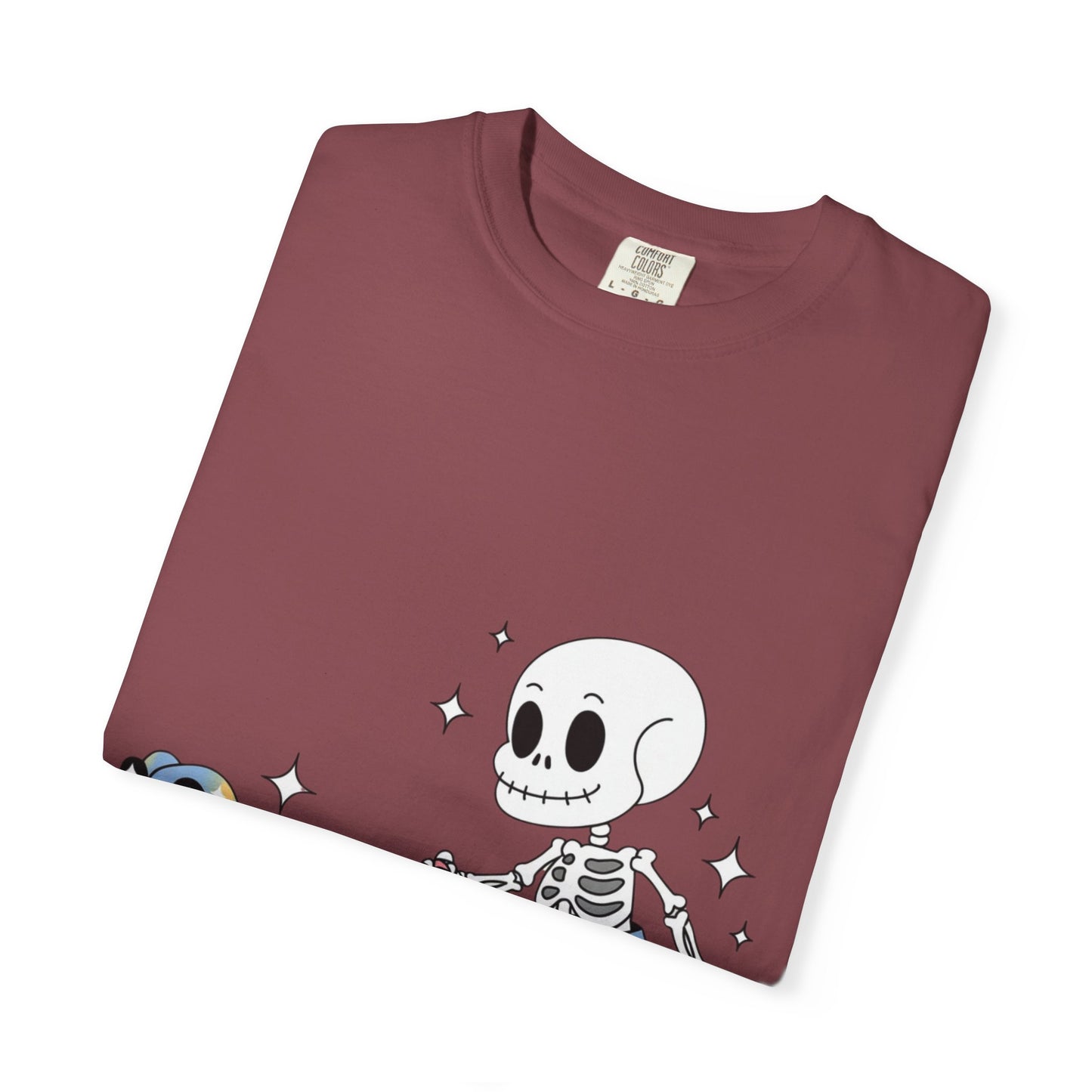 Dino Walk Tee – Skeleton Walking Rainbow Dinosaur Shirt