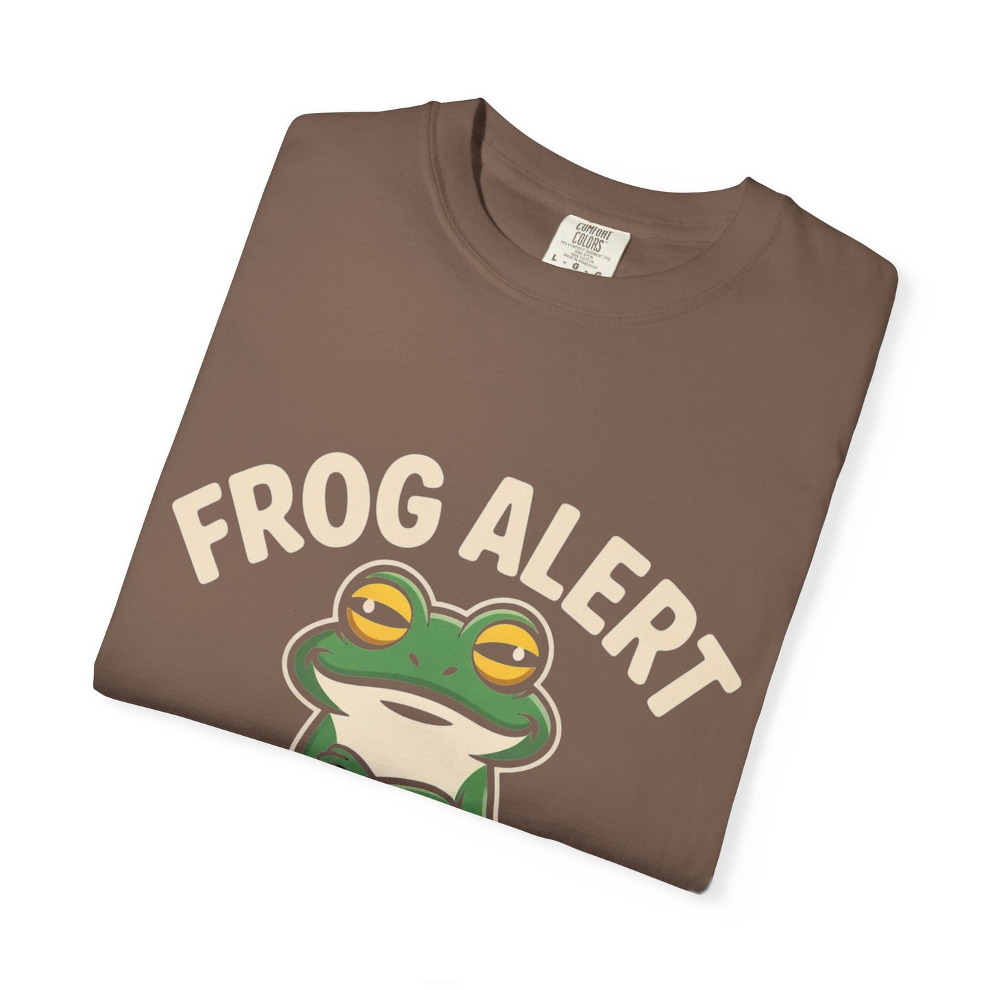 Frog Alert Tee – Funny Amphibian Graphic Comfort Colors T-Shirt