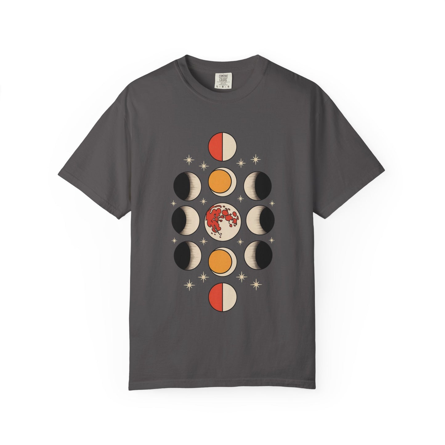 Lunar Phases Tee – Vintage Moon Cycle Graphic Shirt