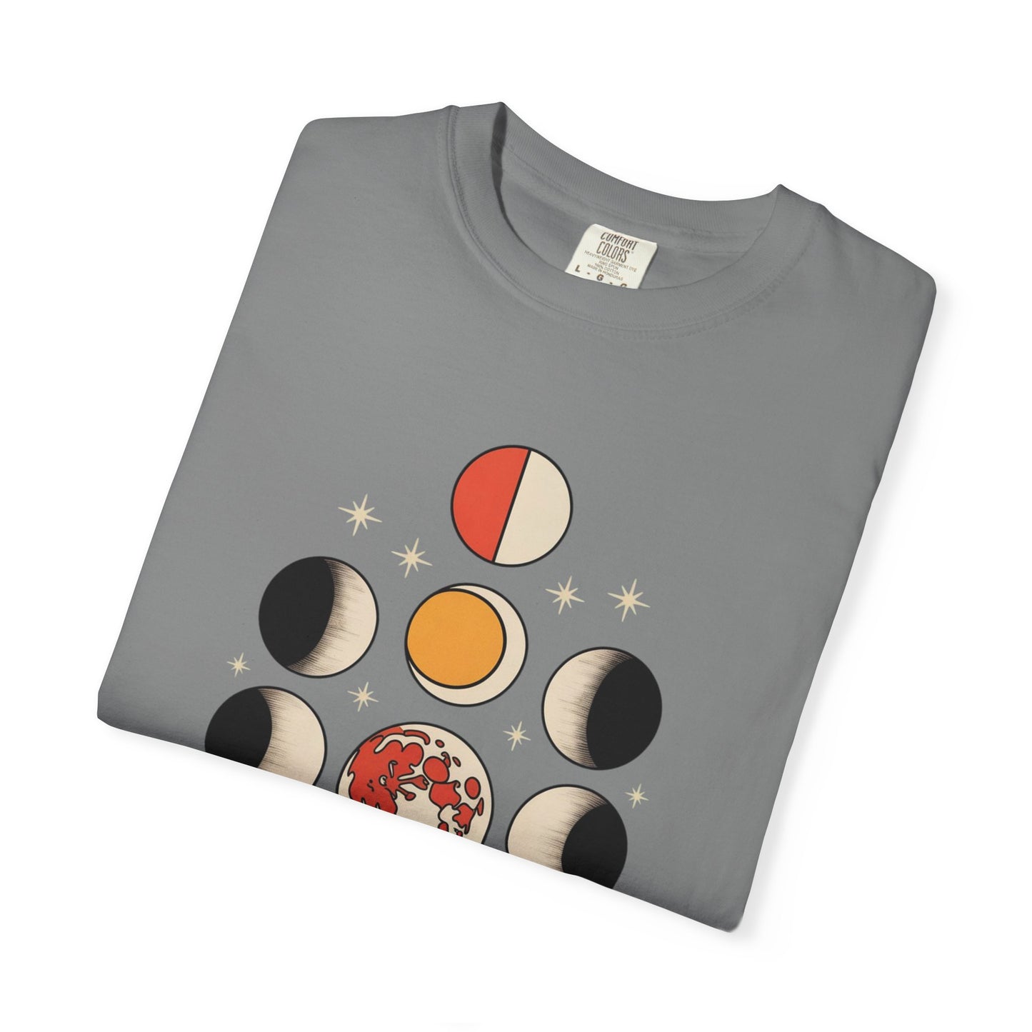 Lunar Phases Tee – Vintage Moon Cycle Graphic Shirt