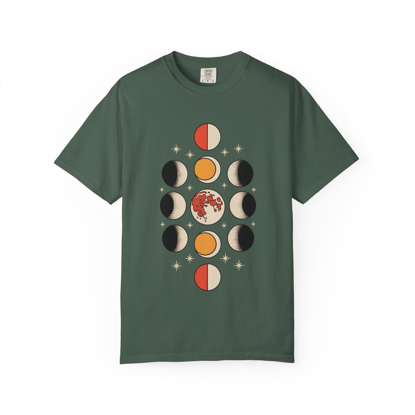 Lunar Phases Tee – Vintage Moon Cycle Graphic Shirt