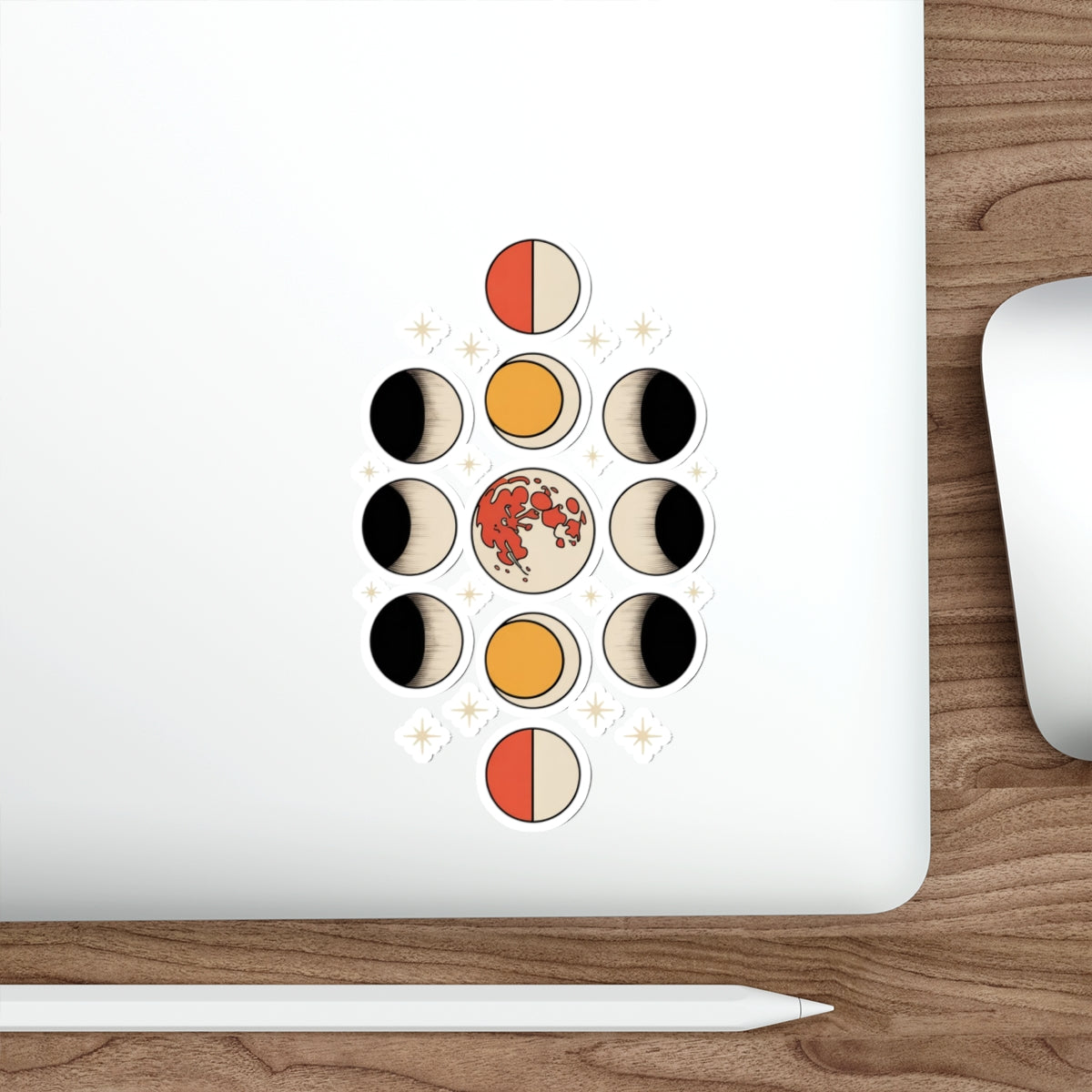 Lunar Phases Sticker – Die-Cut Vinyl Sticker