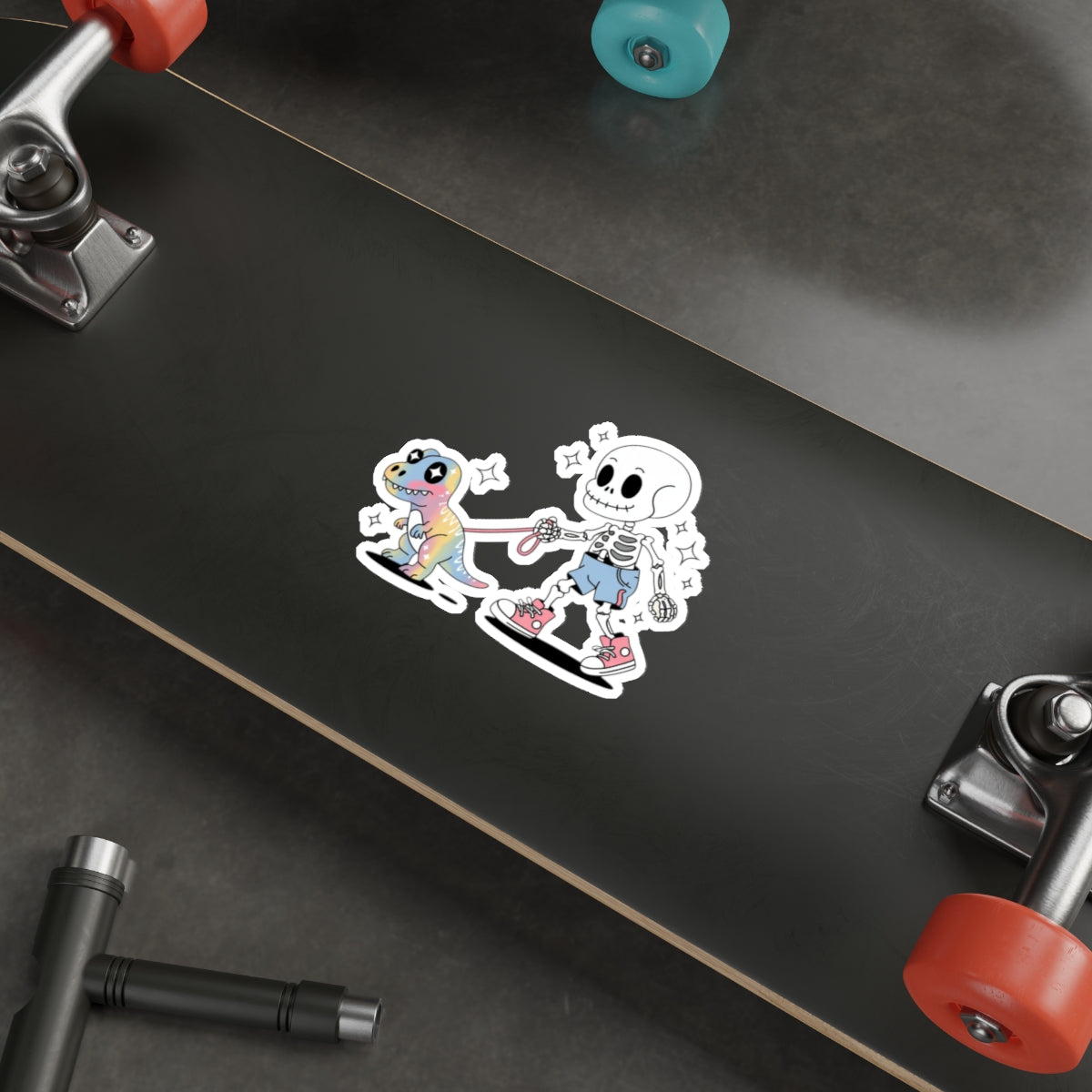 Dino Walk Sticker – Die-Cut Vinyl Sticker