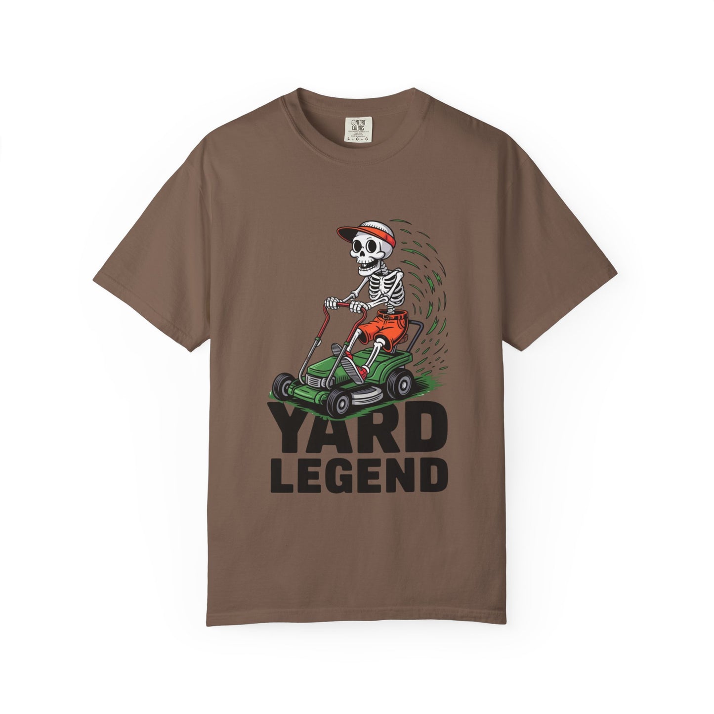 Yard Legend Skeleton Tee – Funny Lawn Mowing Comfort Colors T-Shirt