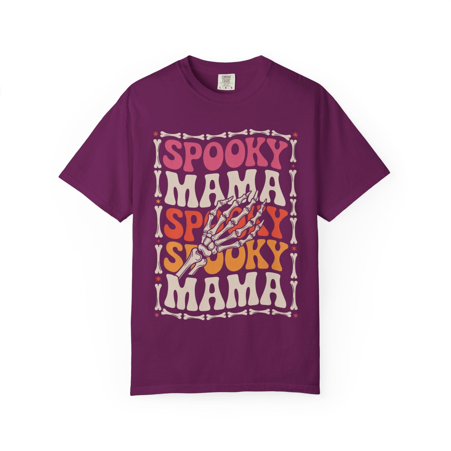 Spooky Mama Tee – Retro Halloween Skeleton Shirt