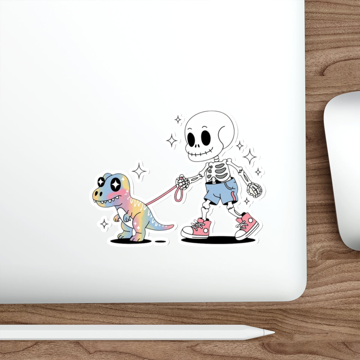 Dino Walk Sticker – Die-Cut Vinyl Sticker