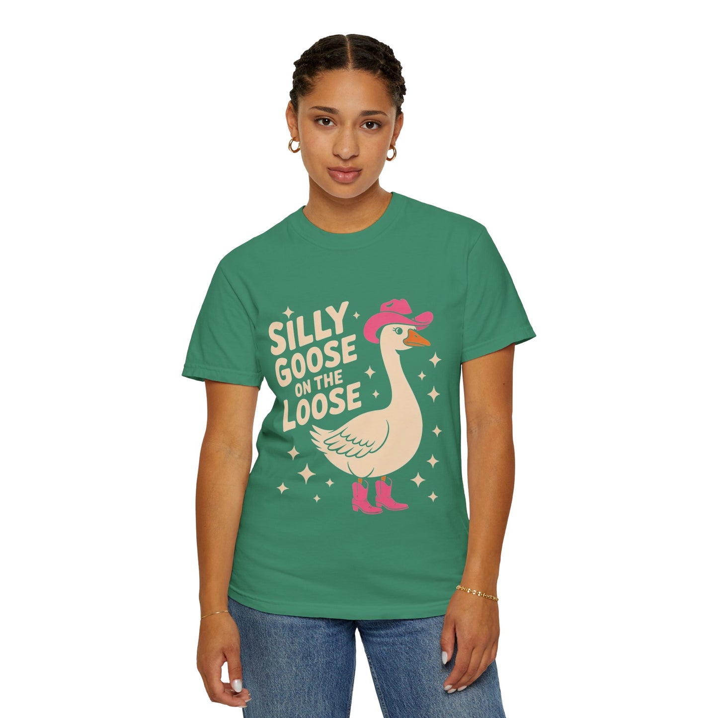 Silly Goose on the Loose Tee – Funny Cowboy Comfort Colors T-Shirt