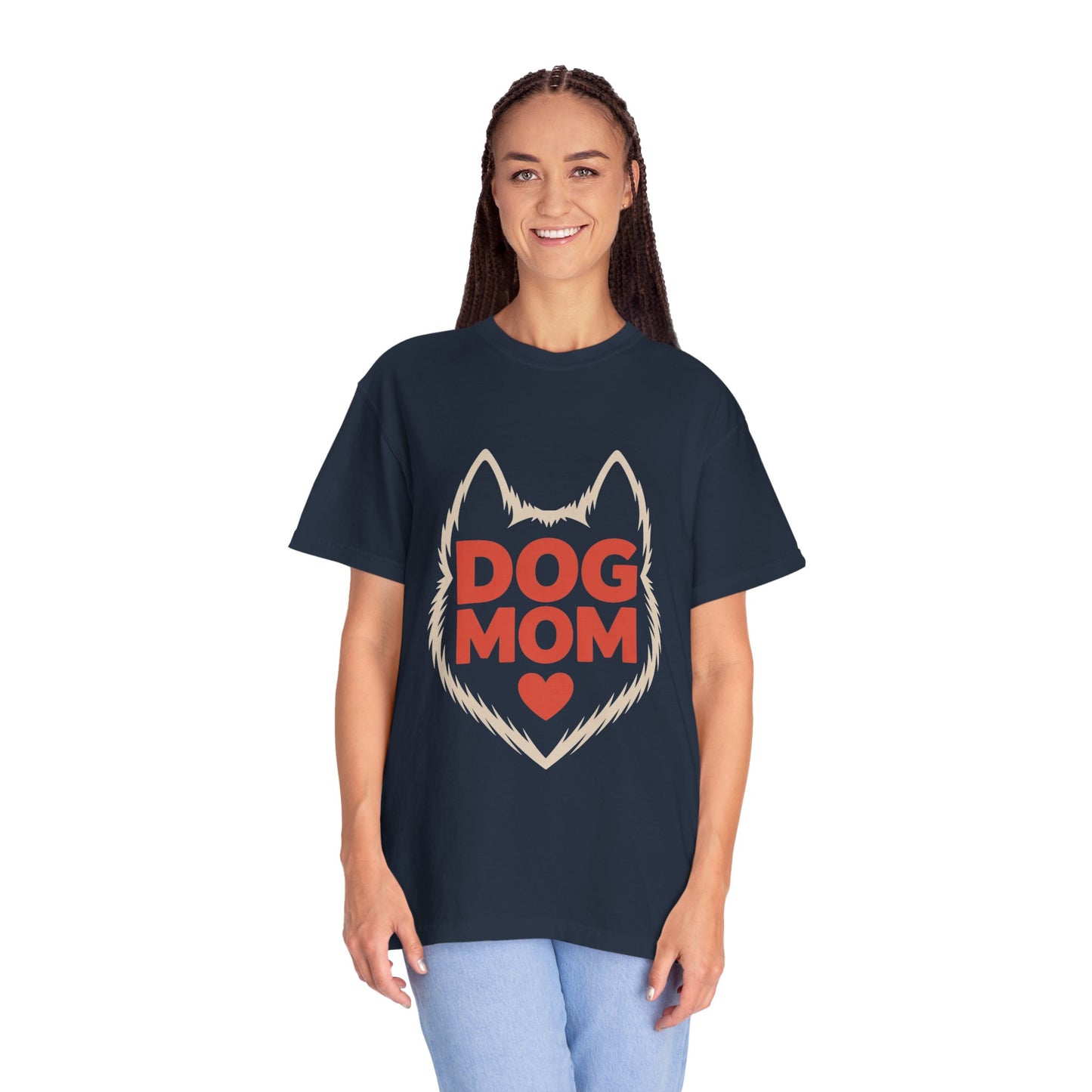 Dog Mom Heart Tee – Minimal Pet Parent Shirt