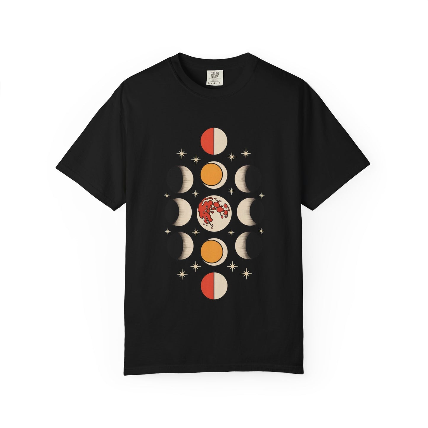 Lunar Phases Tee – Vintage Moon Cycle Graphic Shirt