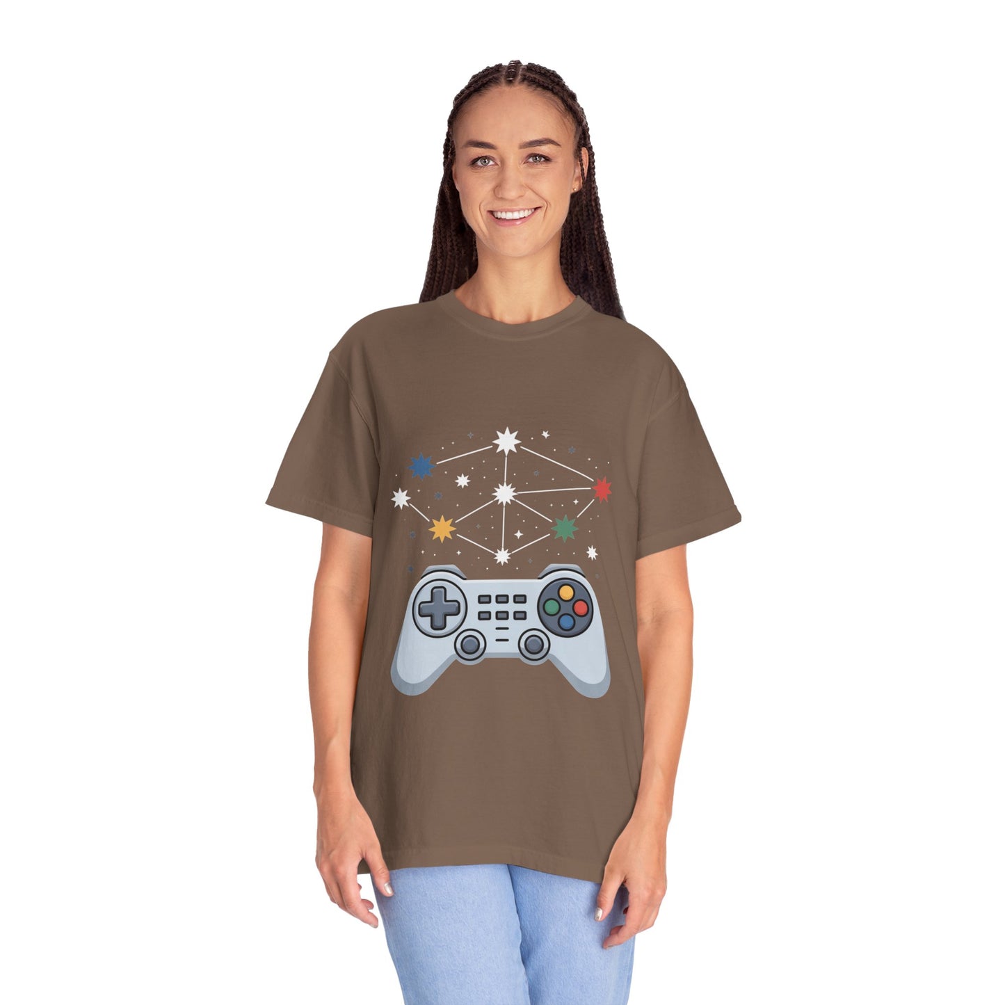 Game Galaxy Tee – Cosmic Gaming Controller Comfort Colors T-Shirt