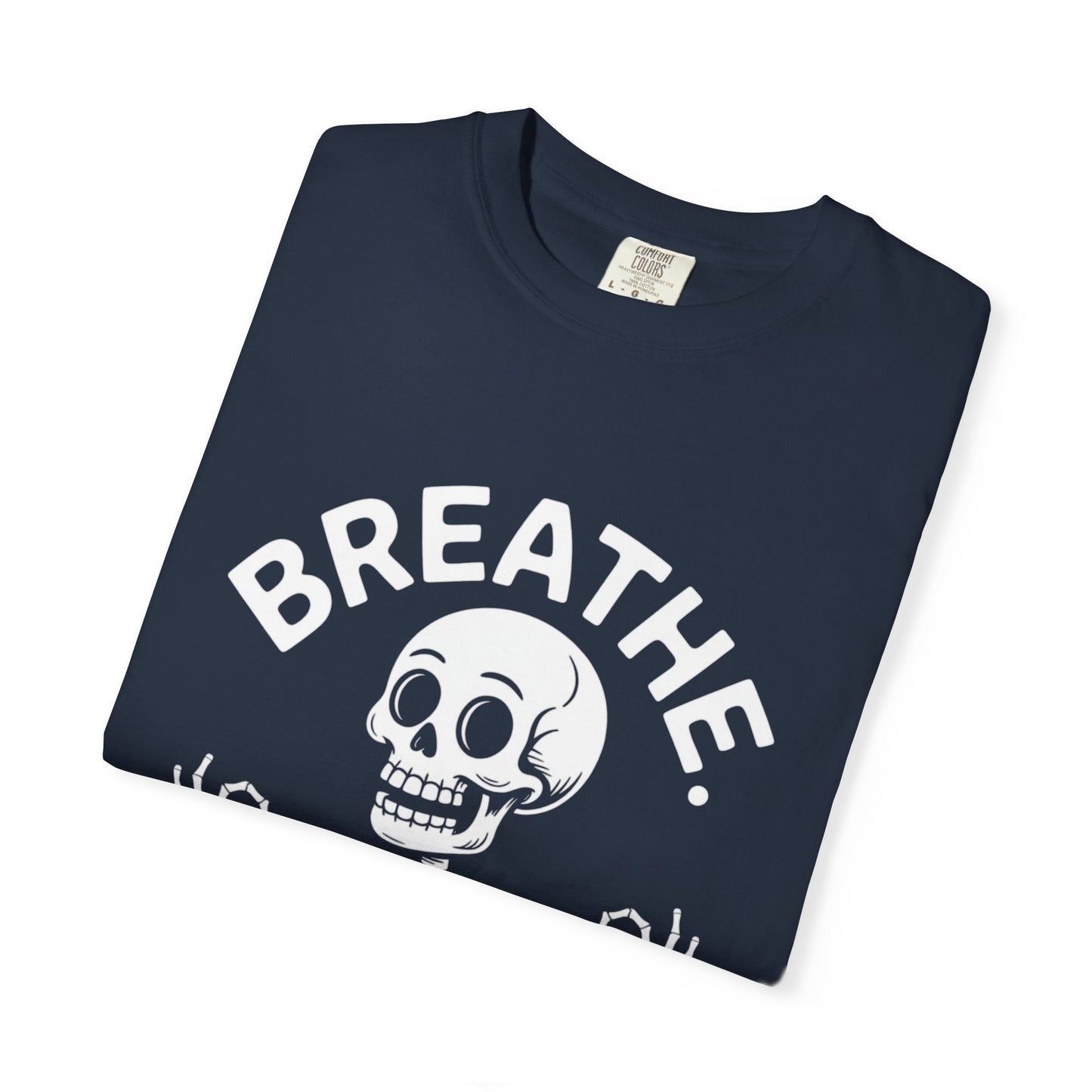 Breathe Skeleton Yoga Tee – Meditating Bones Shirt
