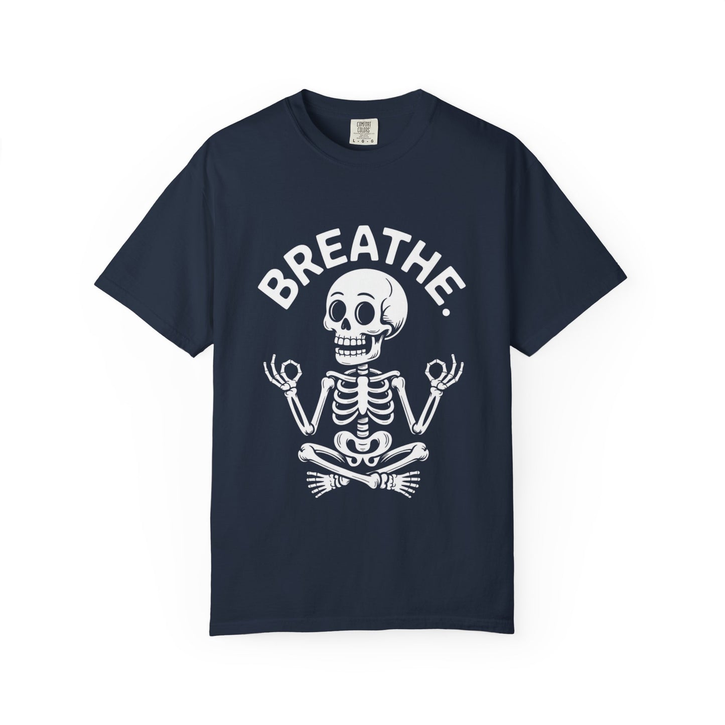 Breathe Skeleton Yoga Tee – Meditating Bones Shirt