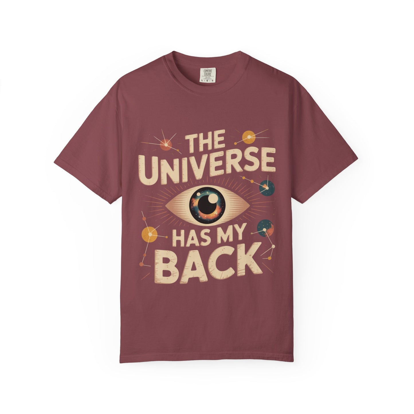 The Universe Has My Back Tee – Cosmic Eye Spiritual Comfort Colors T-Shirt