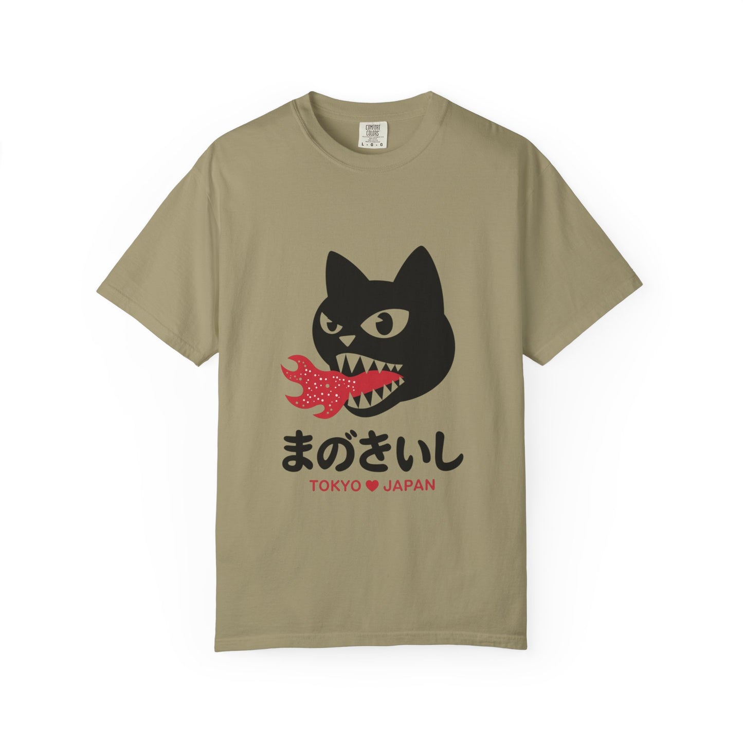 Tokyo Fire Cat Tee – Japanese Graphic Retro-Inspired Shirt