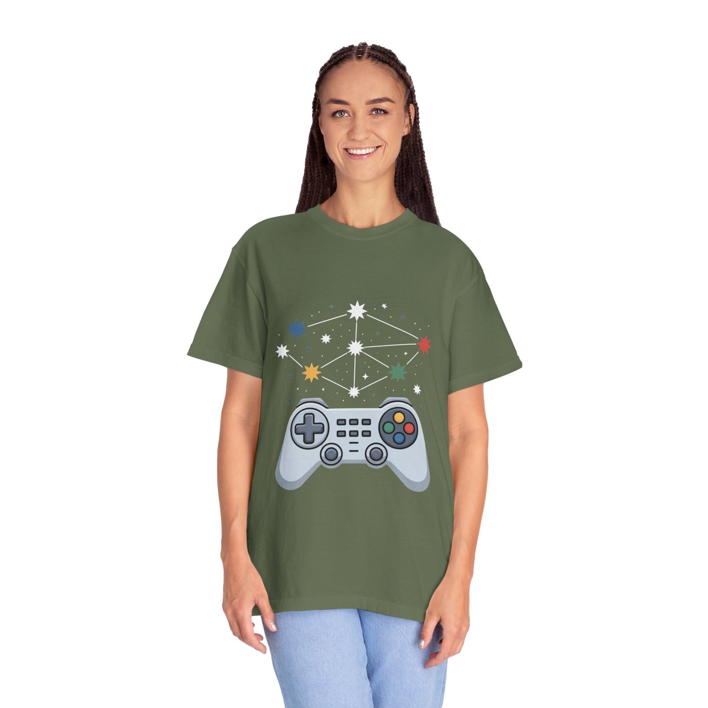 Game Galaxy Tee – Cosmic Gaming Controller Comfort Colors T-Shirt